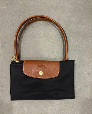 Bolso Longchamp Negro Piel Marrón