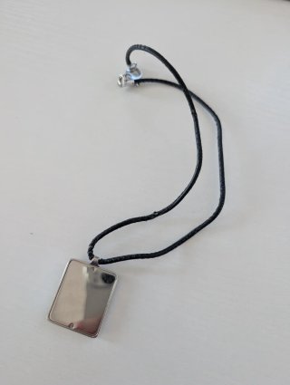 Collana Uomo D&G Argento e Nero