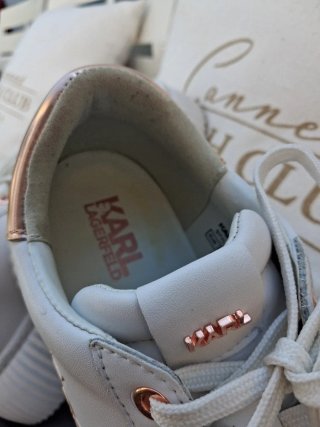 Zapatillas Karl Lagerfeld Blancas y Doradas