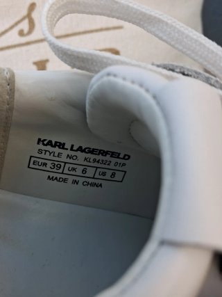 Zapatillas Karl Lagerfeld Blancas y Doradas