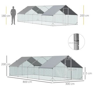 Gallinero Exterior Acero Galvanizado