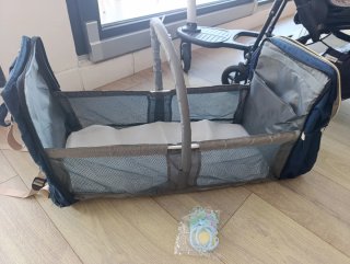 Bolso pañalera cuna carrito