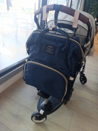 Bolso pañalera cuna carrito