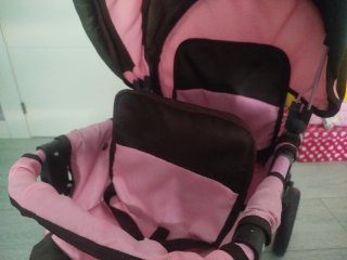Sillita de juguete doble rosa