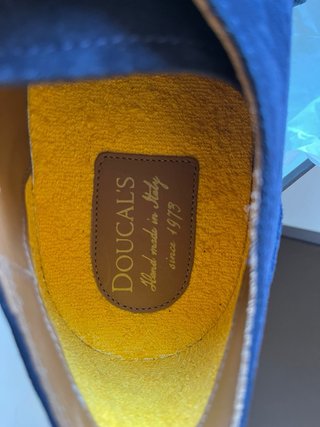 Zapatos Doucal's Azul Marino Ante