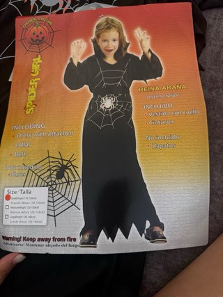 Disfraz Reina Araña Infantil Talla M