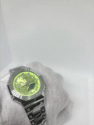 G-Shock Reloj Analógico Digital Plata/Verde