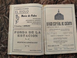 Programa de Fiestas Montblach de 1956