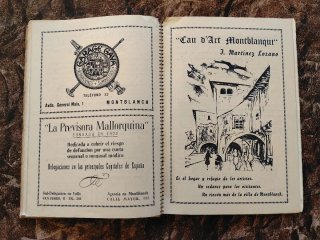 Programa de Fiestas Montblach de 1956