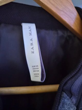 Americana Zara Negra Hombre