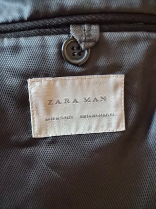 Americana Zara Negra Hombre