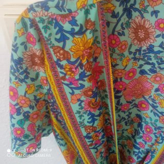 Vestido estampado floral talla única