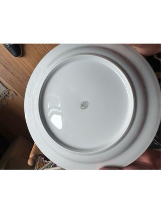 Sopera Limoges con plato y fileteado oro