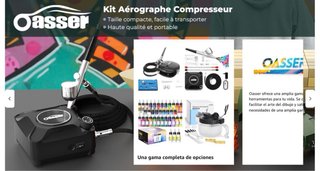 NUEVO! Kit Aerógrafo Oasser con Compresor