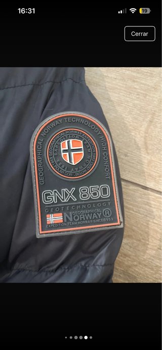 Chaqueta Norwey Negra Naranja