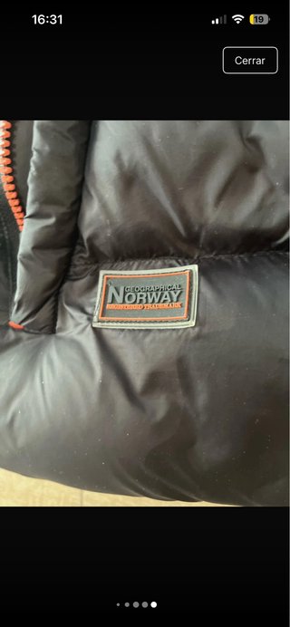 Chaqueta Norwey Negra Naranja