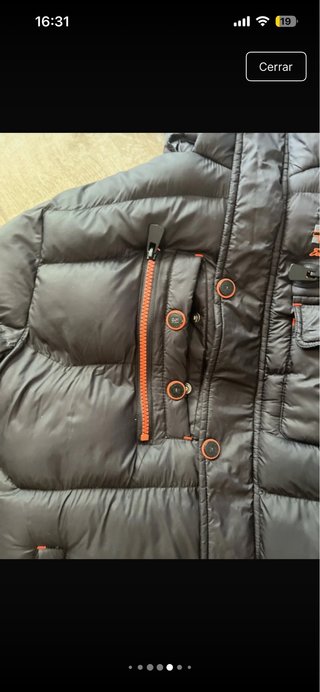 Chaqueta Norwey Negra Naranja