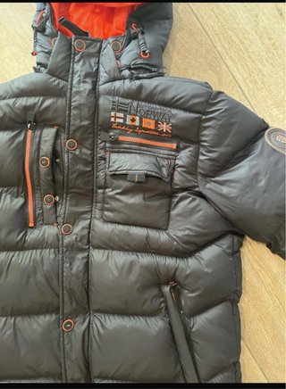 Chaqueta Norwey Negra Naranja