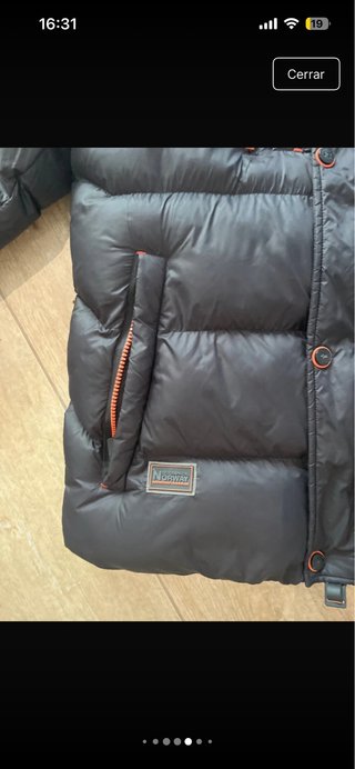 Chaqueta Norwey Negra Naranja