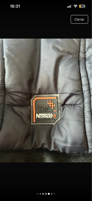 Chaqueta Norwey Negra Naranja