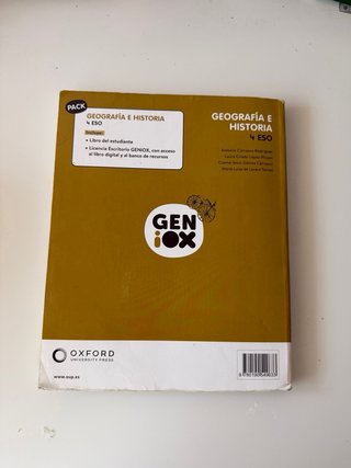 Geografia i Història, 4 ESO, Geniox