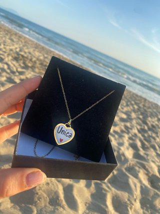 Collana Unica in acciaio inox dorato