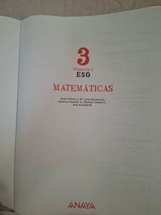 Libros de matemáticas