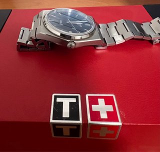 Reloj Tissot PRX Azul y Plateado