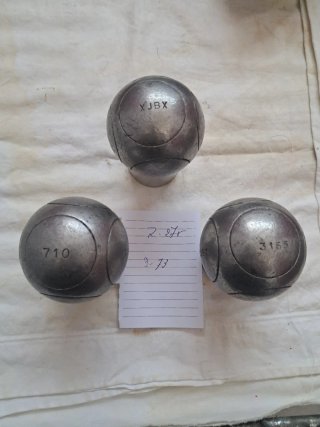 Bolas de petanca XJBX INOX