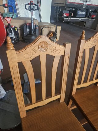 Juego de 6 sillas de madera