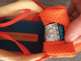 Zapatillas Hoka Clifton 9 Naranja y Azul