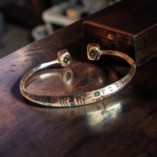 Pulsera Tuareg Latón Grabada