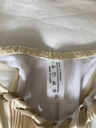 Bikini Beige con Cordones