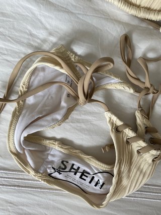 Bikini Beige con Cordones