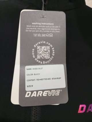 Chaleco ciclista DAREVIE negro