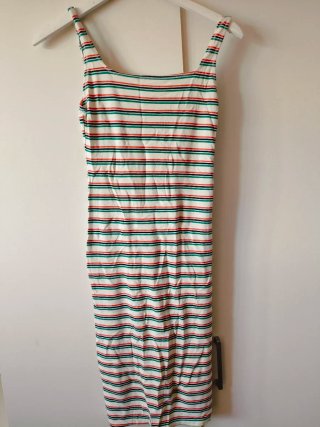 Vestido largo Bershka rayas M