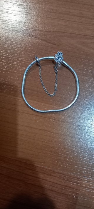 Pulsera plata mano de Fátima
