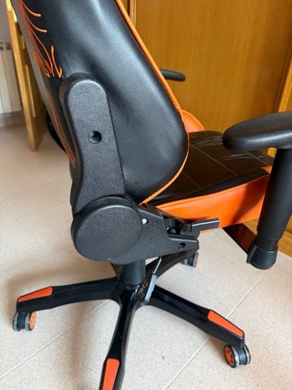 Silla Gamer Stinger Negra y Naranja