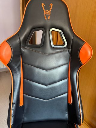 Silla Gamer Stinger Negra y Naranja