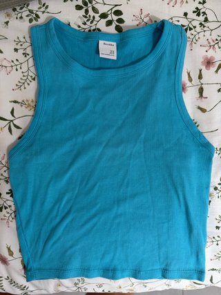 Camiseta Bershka Teal Talla M