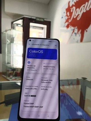 OPPO Reno8 Negro 5G 256GB