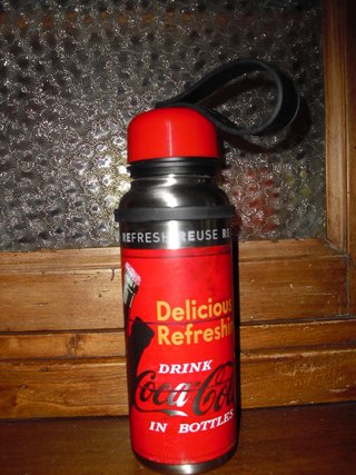 Coca Cola Borraccia Vassoio Natale Originale Latta