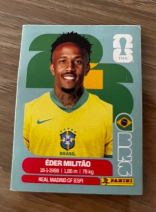 Cromo Éder Militão Brasil Panini 2026