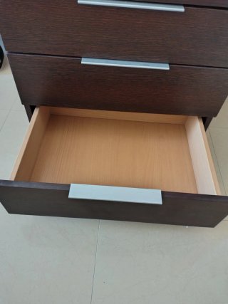 Dos Mesitas de noche moderna madera y metal