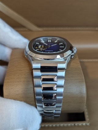 Reloj Seiko Mod Nautilus Azul Marino y Gris Plata
