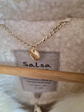Abrigo Salsa Blanco con Forro Extraíble