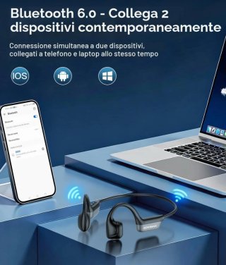 Cuffie Zovimax Open-Ear Bluetooth Nuove