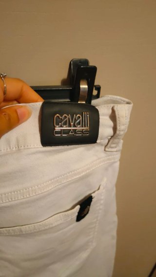 Pantaloni Cavalli Class Uomo Bianchi