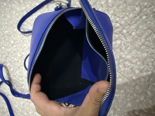 Bolso piel azulón
