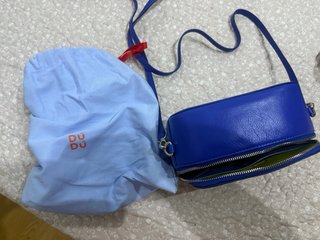 Bolso piel azulón